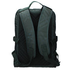 Burberry green fabric backpack with adjustable straps and logo detail, suitable for everyday use and travel.