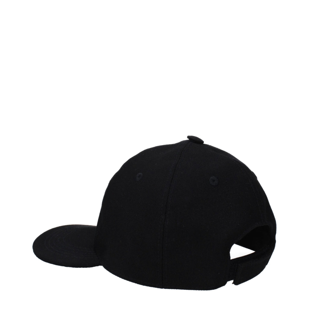 Stella McCartney Black Cotton Cap Baseball Hat Stella McCartney