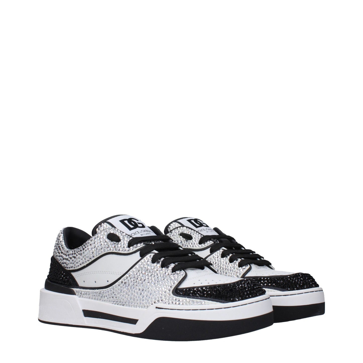Dolce & Gabbana White Leather Low Top Sneakers Dolce & Gabbana