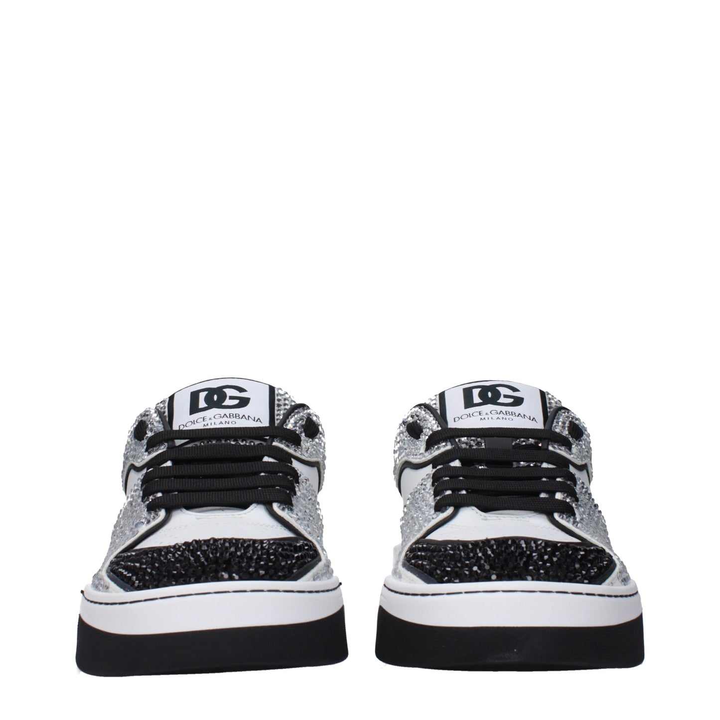 Dolce & Gabbana White Leather Low Top Sneakers Dolce & Gabbana