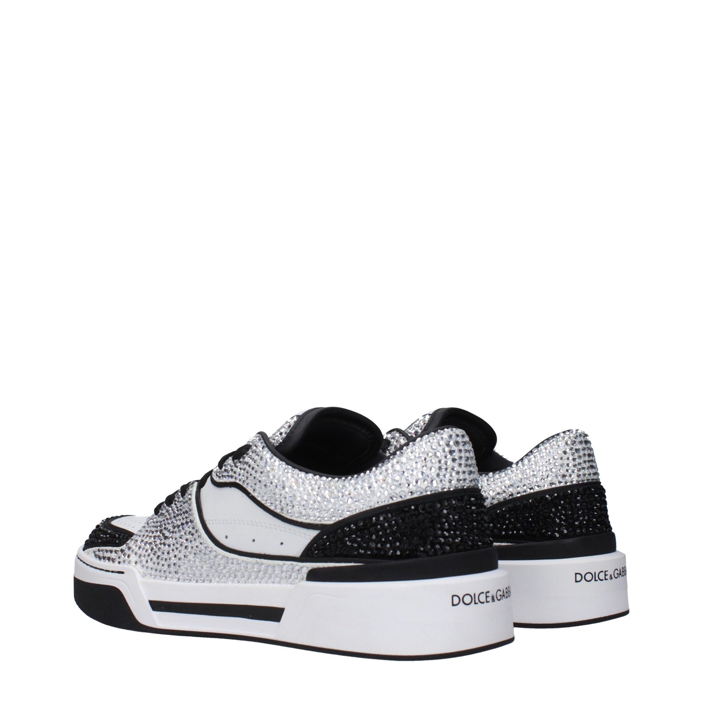 Dolce & Gabbana White Leather Low Top Sneakers Dolce & Gabbana