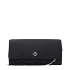 Tory Burch Black Leather Clutch Bag - Eljoys Fashion 