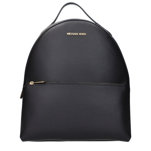 Michael Kors Black Leather Backpack Michael Kors