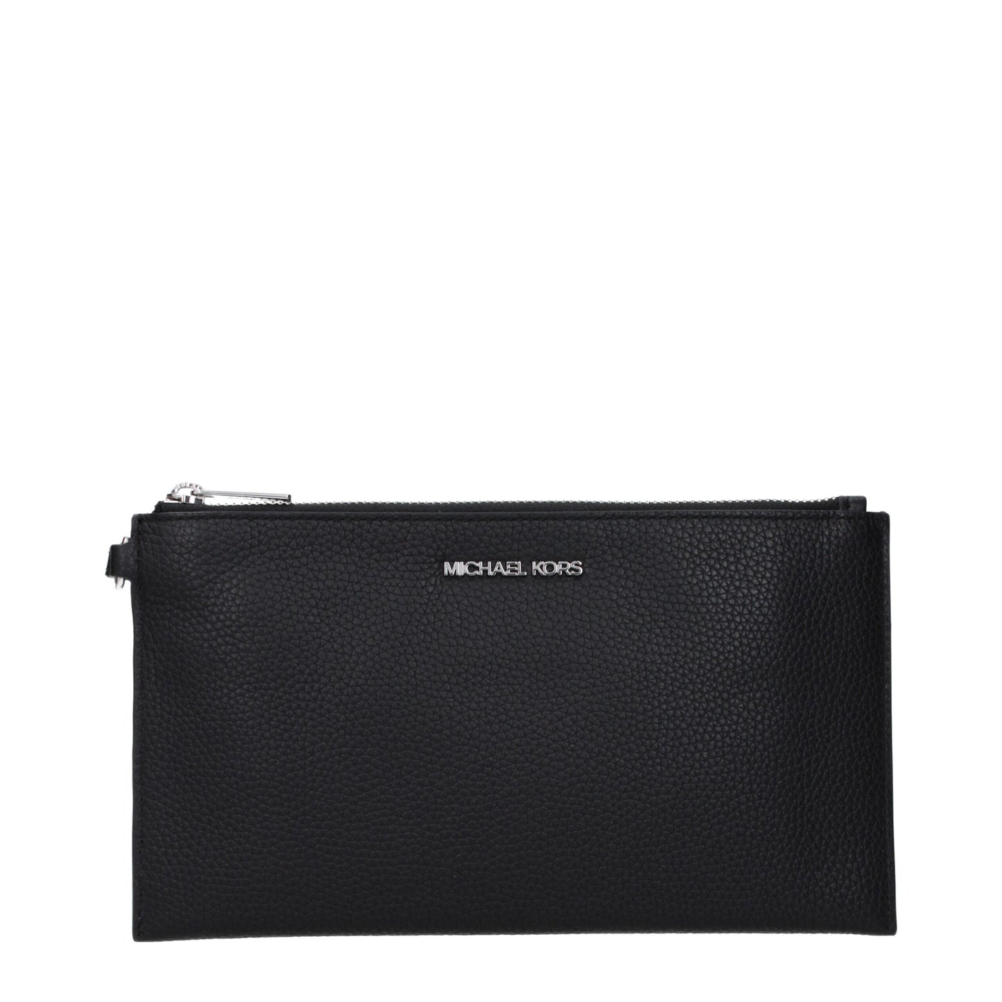 Michael Kors Black Leather Clutch Bag Michael Kors