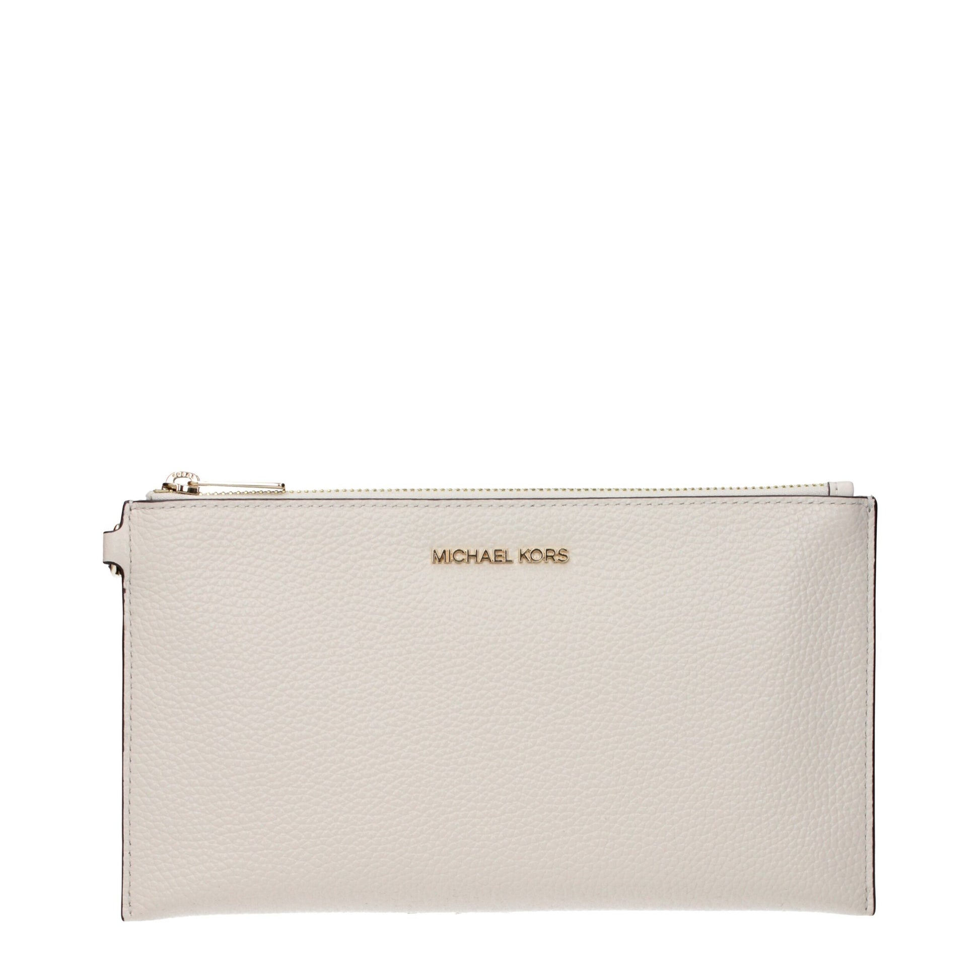 Michael Kors Beige Leather Clutch Bag Michael Kors
