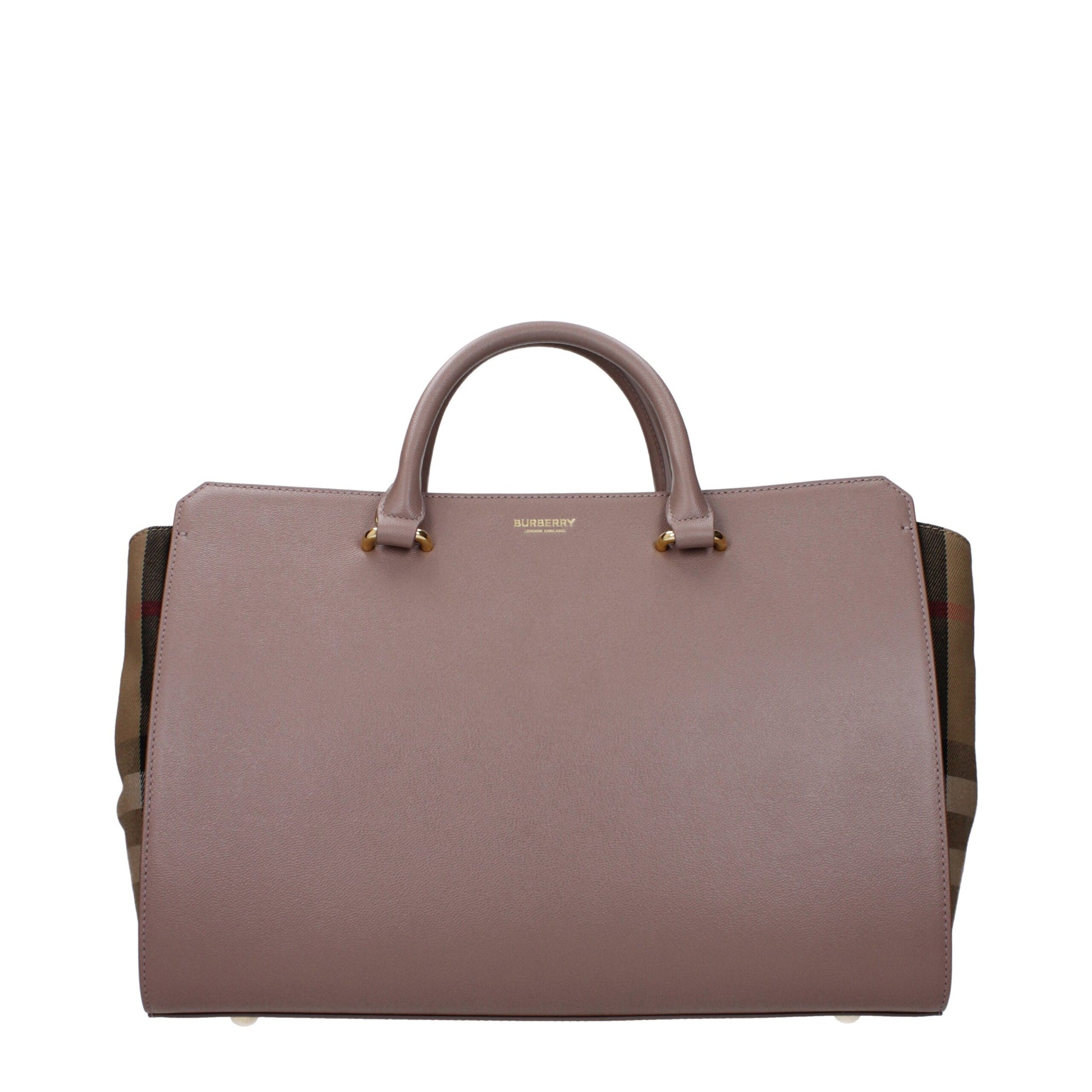 Burberry Gray Leather Handbag Burberry