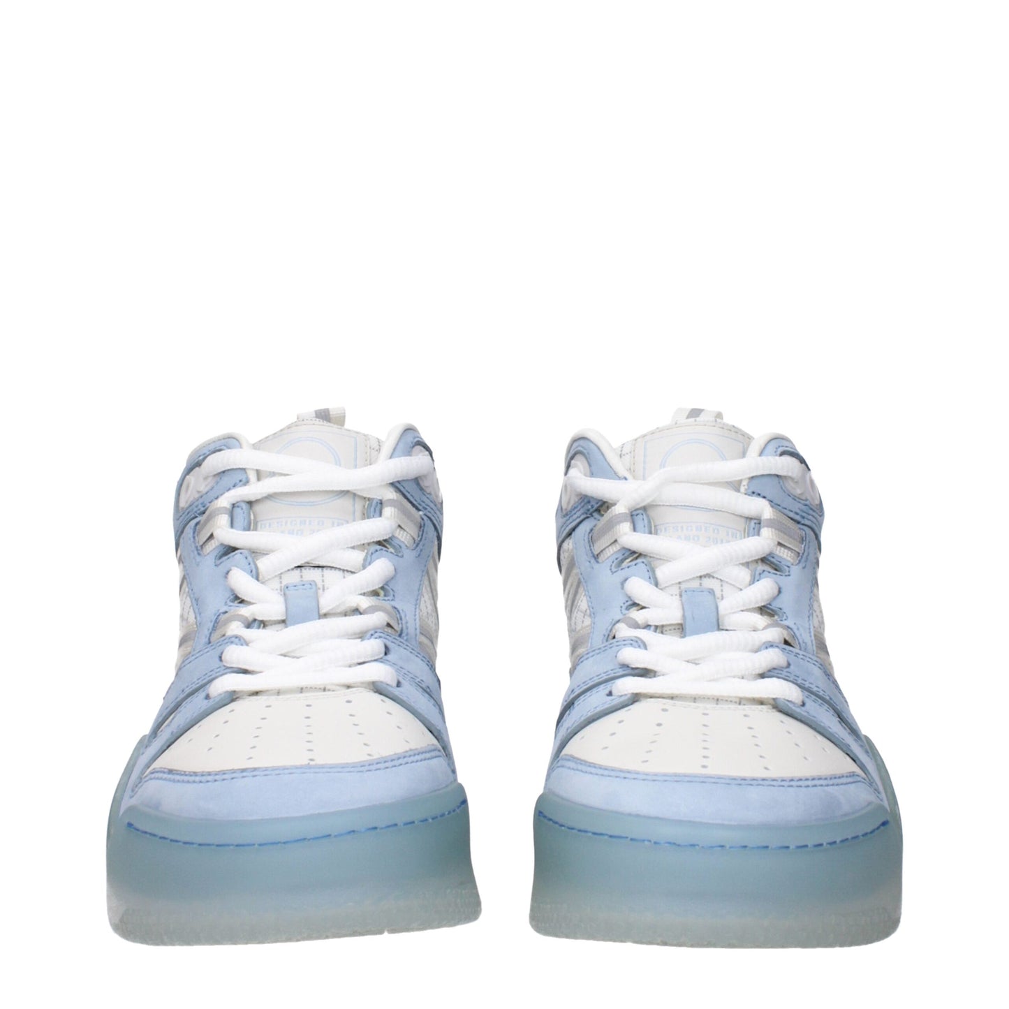 Moncler White Leather High Top Sneakers Moncler