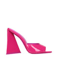 The Attico Pink Leather Platform Sandals The Attico