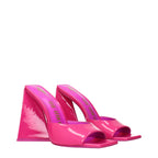 The Attico Pink Leather Platform Sandals The Attico