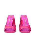 The Attico Pink Leather Platform Sandals The Attico