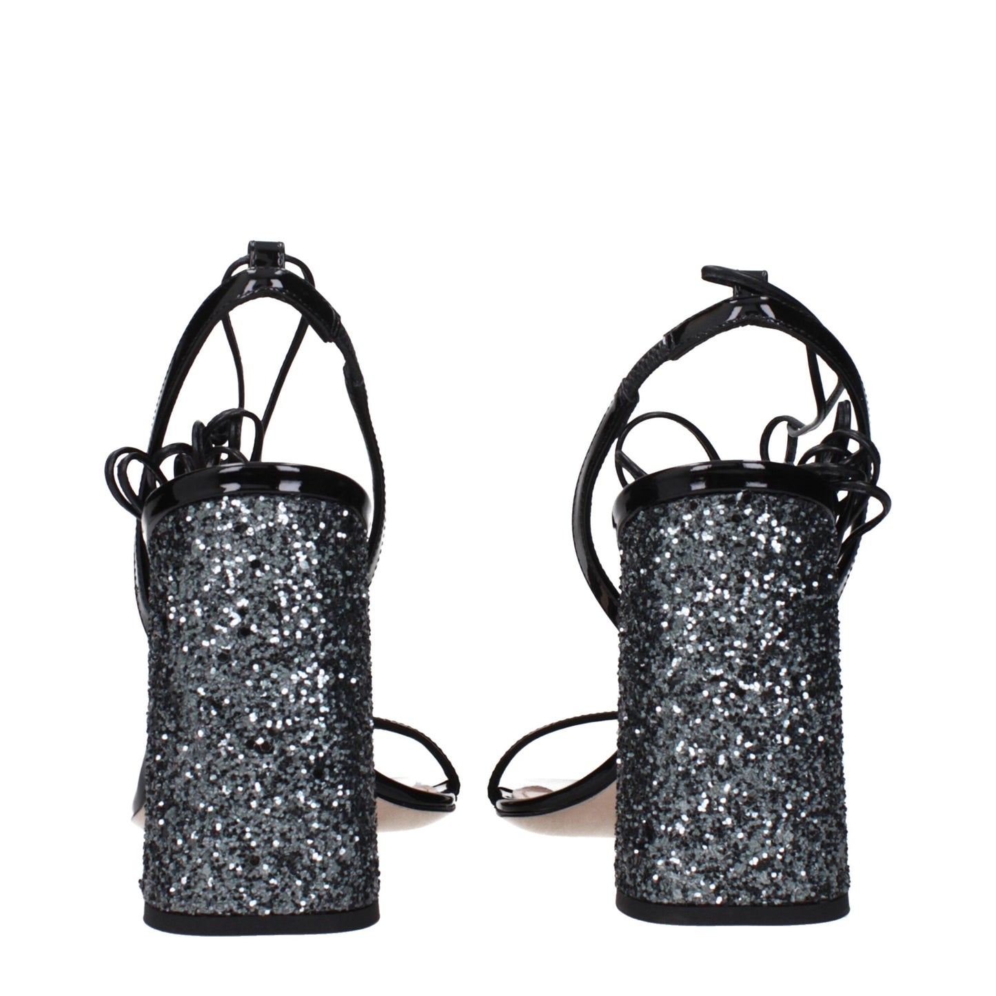 Miu Miu Black Leather Platform Sandals Miu Miu