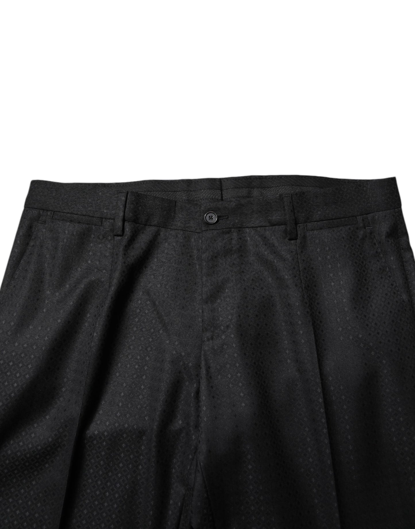 Dolce & Gabbana Black Jacquard Single Breasted 2 Piece Suit Dolce & Gabbana