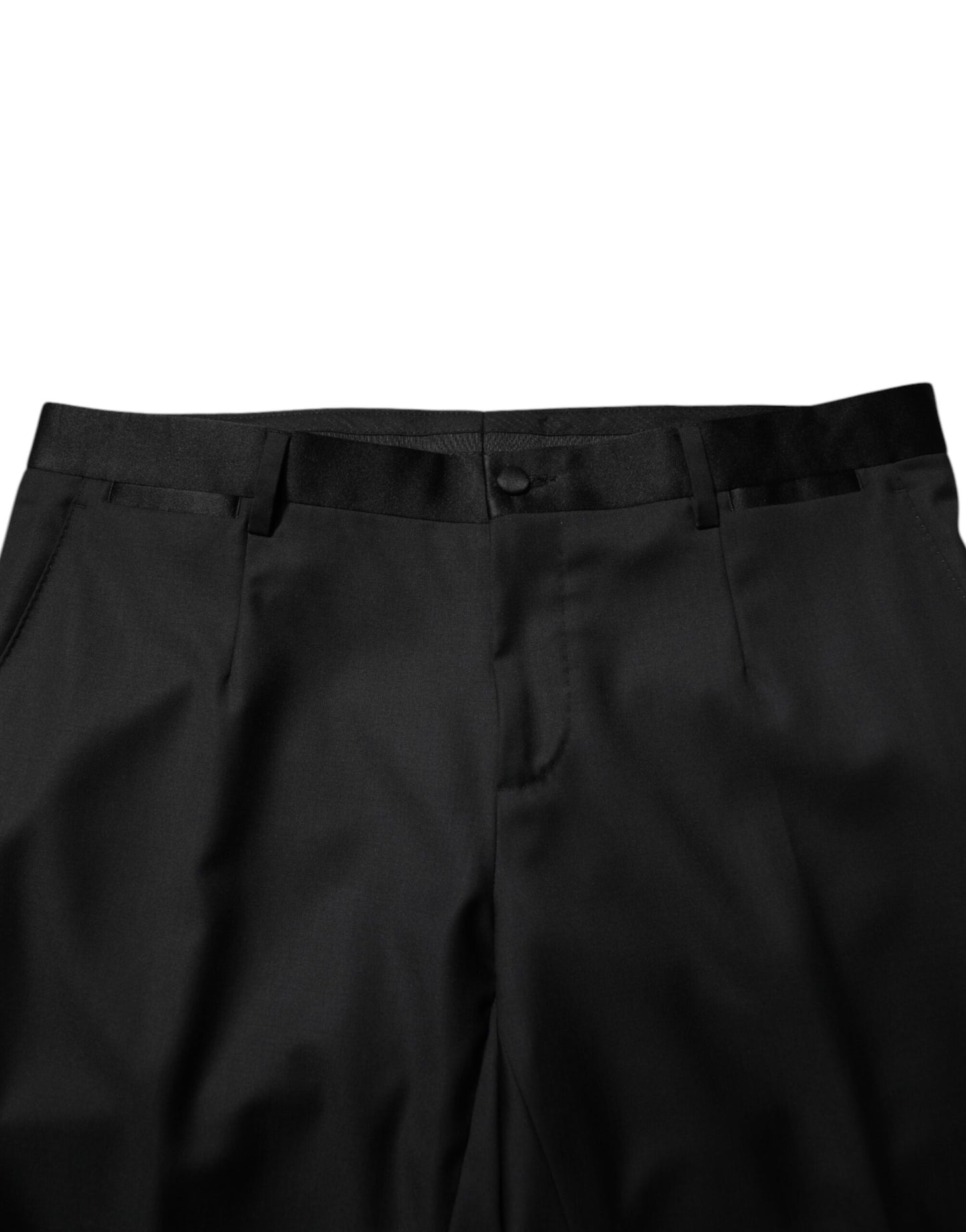 Dolce & Gabbana Black Wool Men Single Breasted 2 Piece Suit Dolce & Gabbana