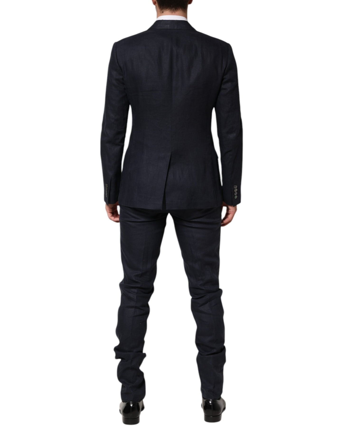 Dolce & Gabbana Dark Blue Double Breasted 2 Piece Suit Dolce & Gabbana