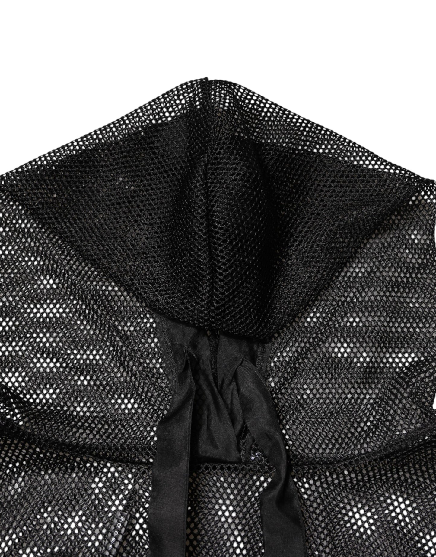 Dolce & Gabbana Black See Through Hooded Pullover Sweater Dolce & Gabbana