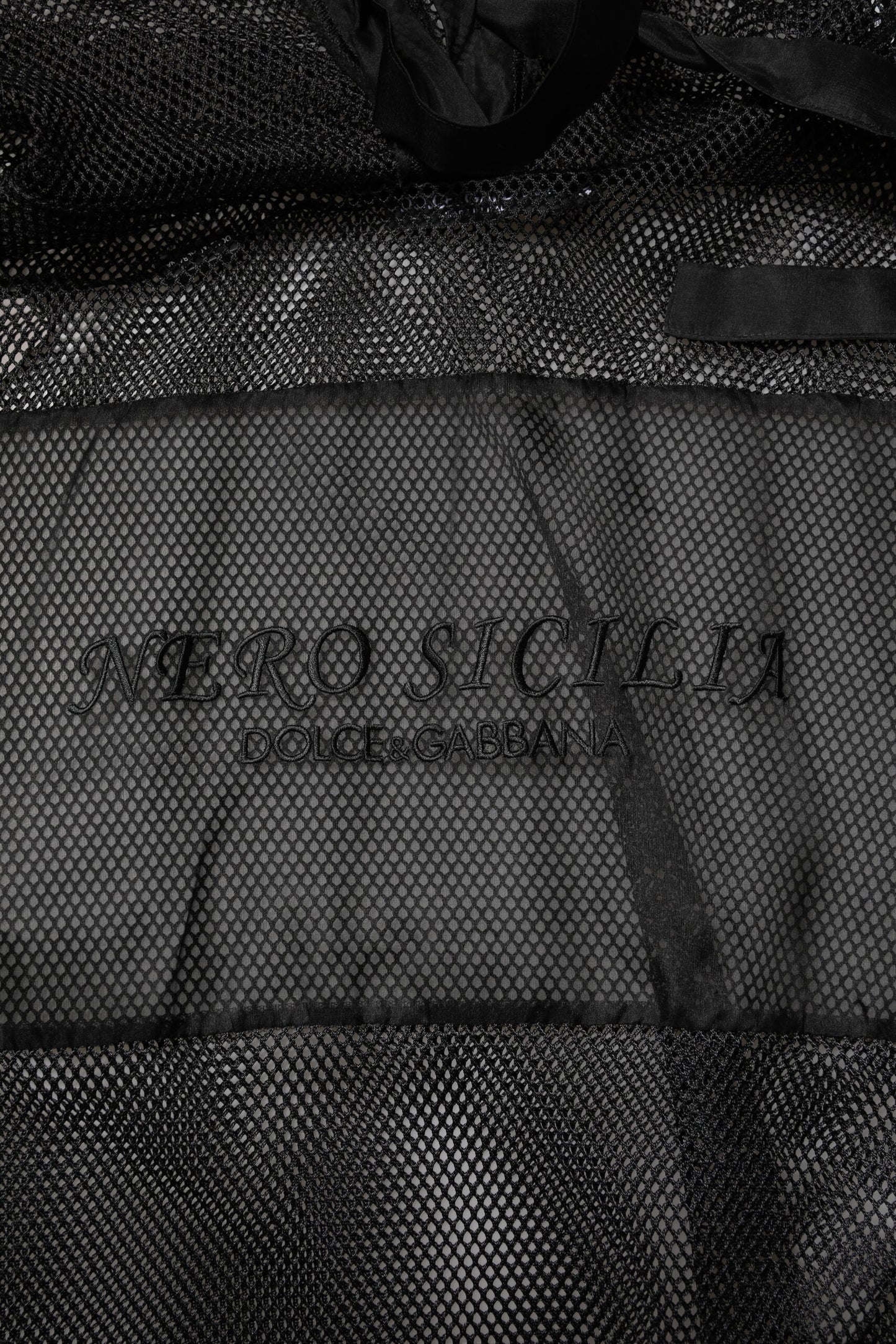 Dolce & Gabbana Black See Through Hooded Pullover Sweater Dolce & Gabbana