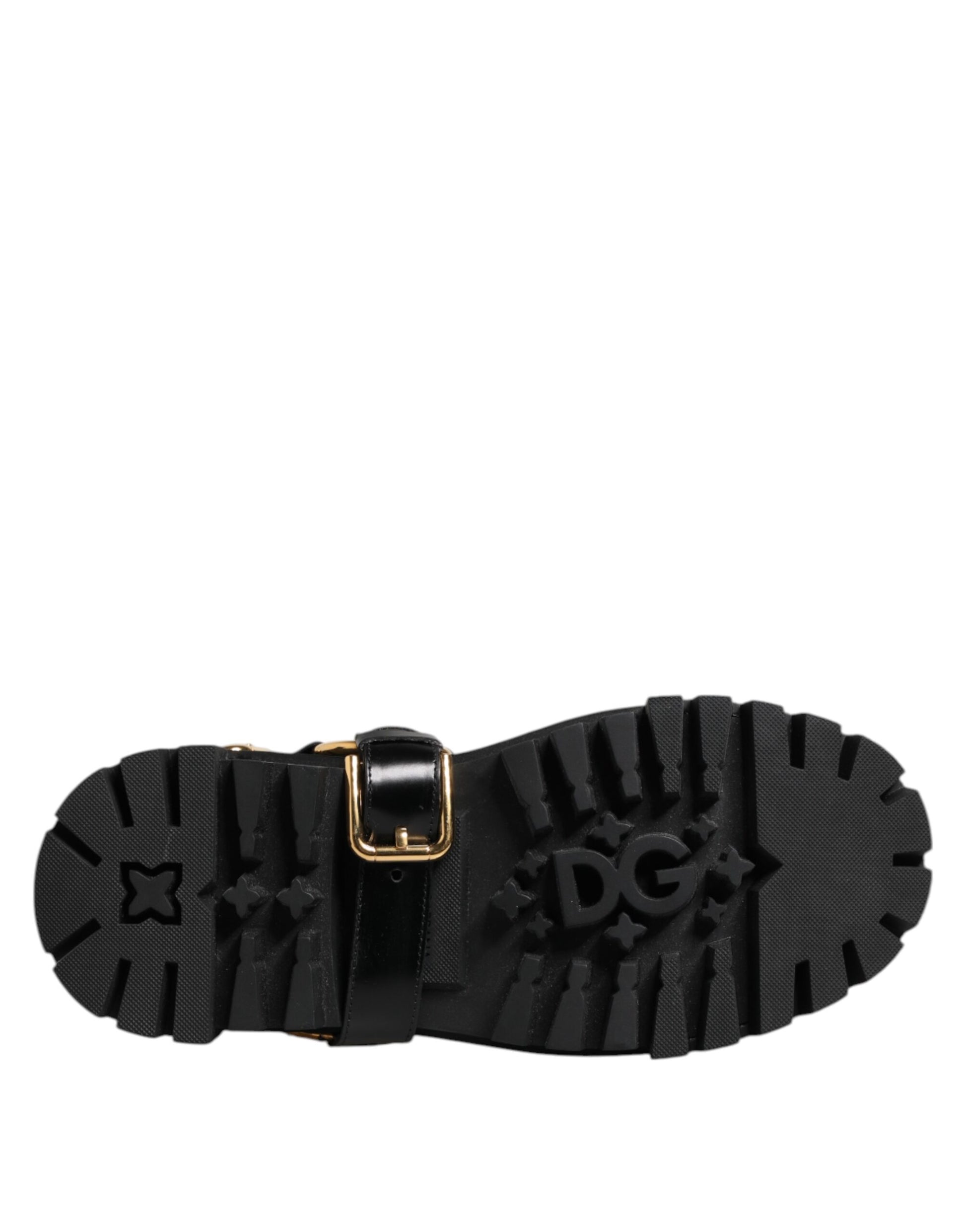 Dolce & Gabbana Black Leather Chelsea Men Short Boots Shoes Dolce & Gabbana