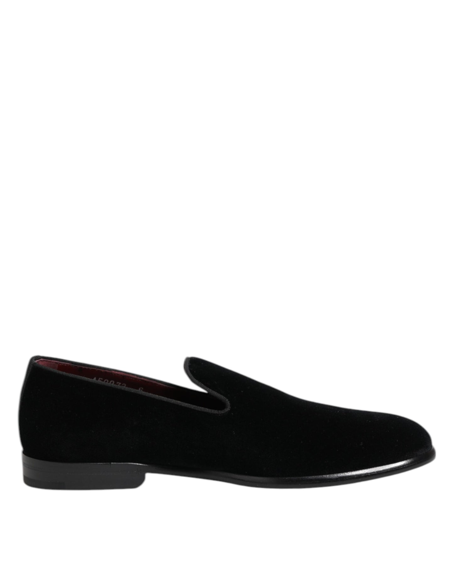 Dolce & Gabbana Black Velvet Loafers Formal Men Dress Shoes Dolce & Gabbana