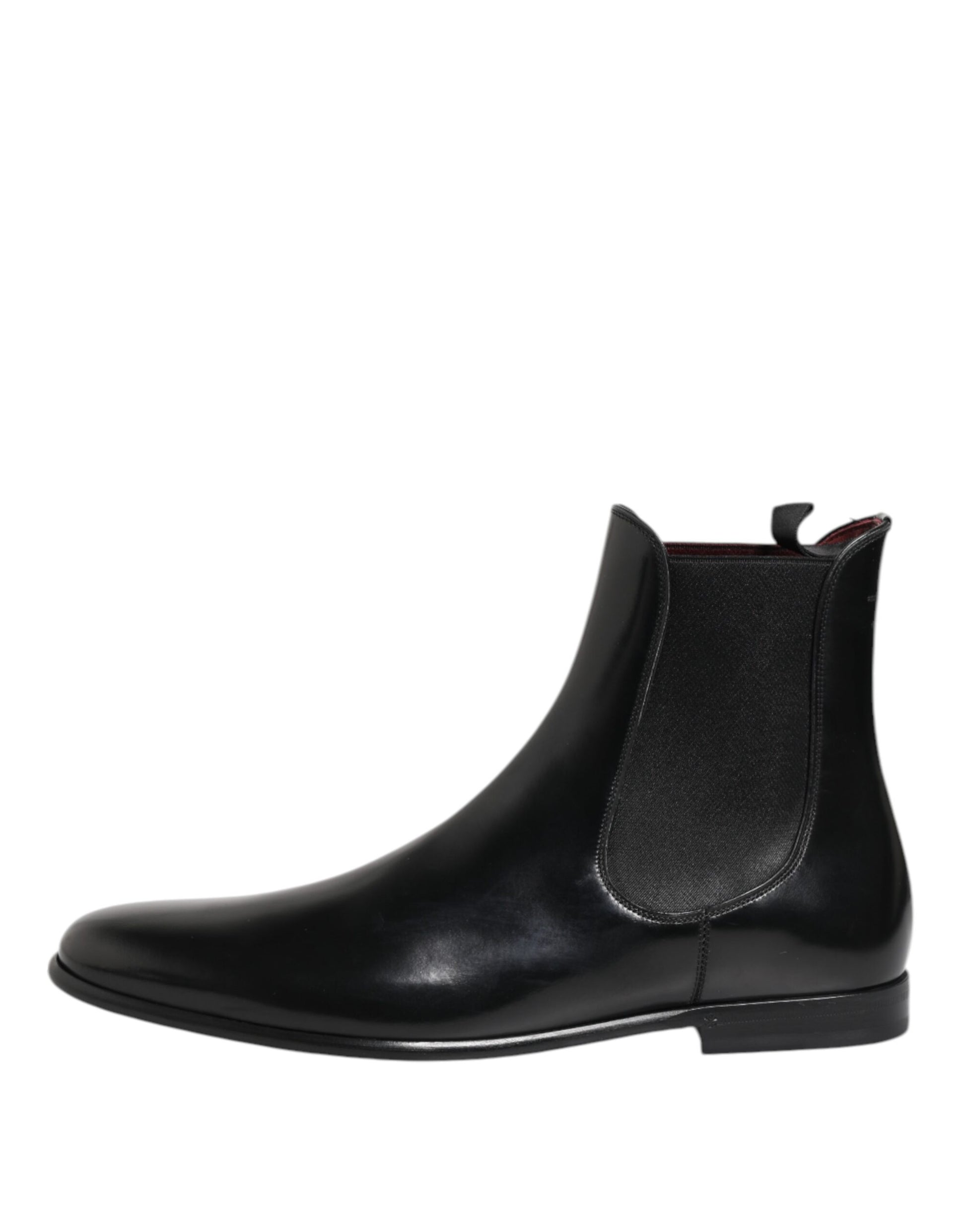 Dolce & Gabbana Black Chelsea Slip On Mid Calf Boots Shoes Dolce & Gabbana