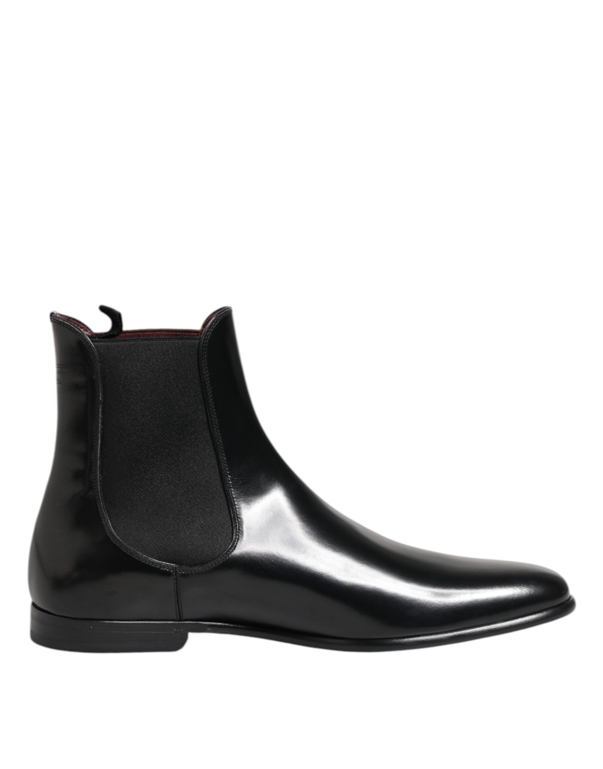 Dolce & Gabbana Black Chelsea Slip On Mid Calf Boots Shoes Dolce & Gabbana
