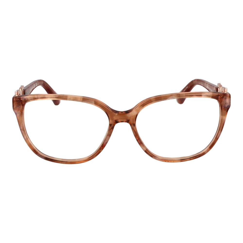 Marciano by Guess orange acetate glasses frames with clear lenses, stylish and lightweight eyewear for a modern look.