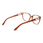Marciano by Guess orange acetate glasses frames with clear lenses, stylish eyewear for modern fashion.