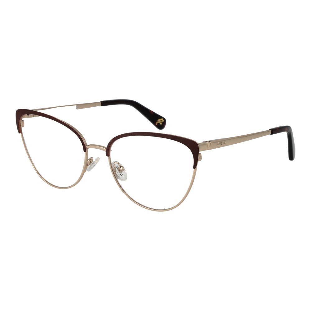 Guess Brown Metal Glasses Frames Guess