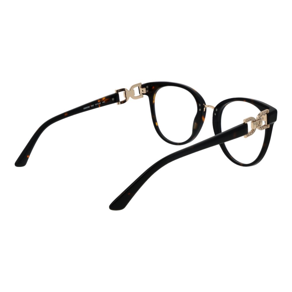 Marciano by Guess brown acetate glasses frames with round lenses and a stylish, modern design.