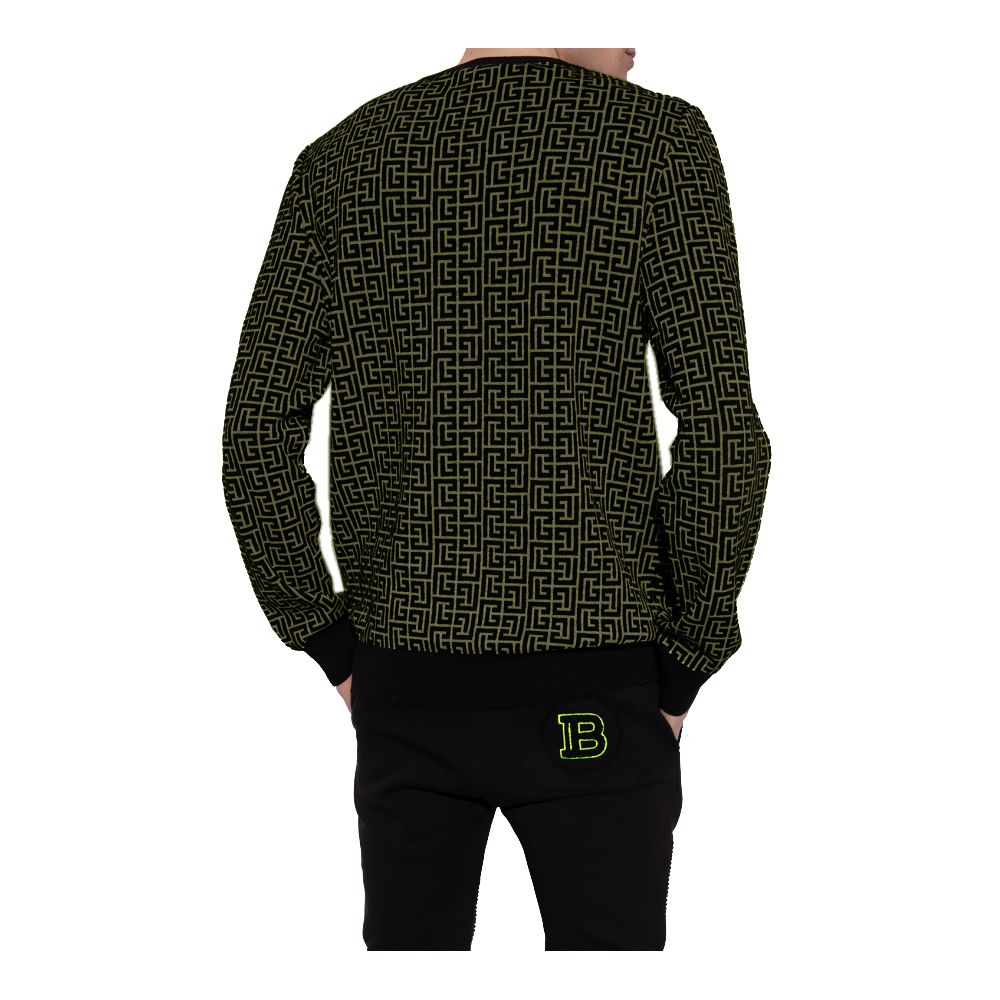 Balmain Green Wool Sweater Balmain