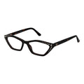 Brown stainless steel glasses frames from Marciano by Guess, showcasing sleek, modern eyewear design with clear lenses.