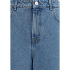 Rohe Blue Cotton Relaxed Fit Jeans Rohe