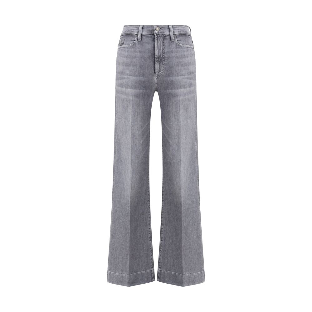 7FOR Gray Cotton Bootcut Jeans 7FOR