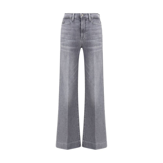 7FOR Gray Cotton Bootcut Jeans 7FOR