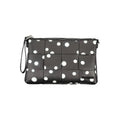 Desigual black polyurethane women's bag with sleek design and adjustable strap, featuring a spacious interior and stylish finish.
