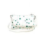 Desigual Bianco Poliuretano women's handbag with structured design and silver hardware, featuring a top handle and adjustable strap.