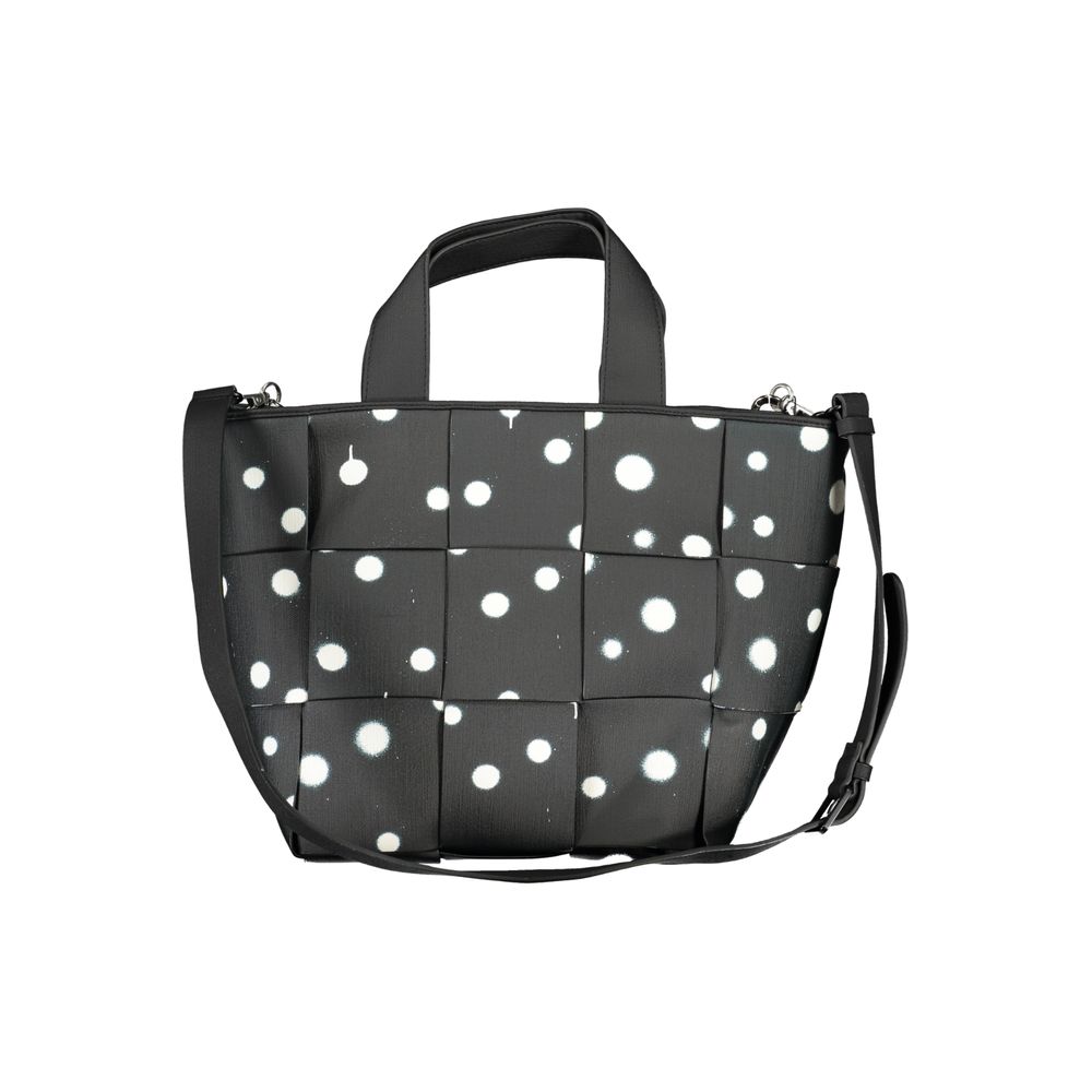 Desigual Nero shoulder bag made of polyurethane for women with stylish design and adjustable strap.