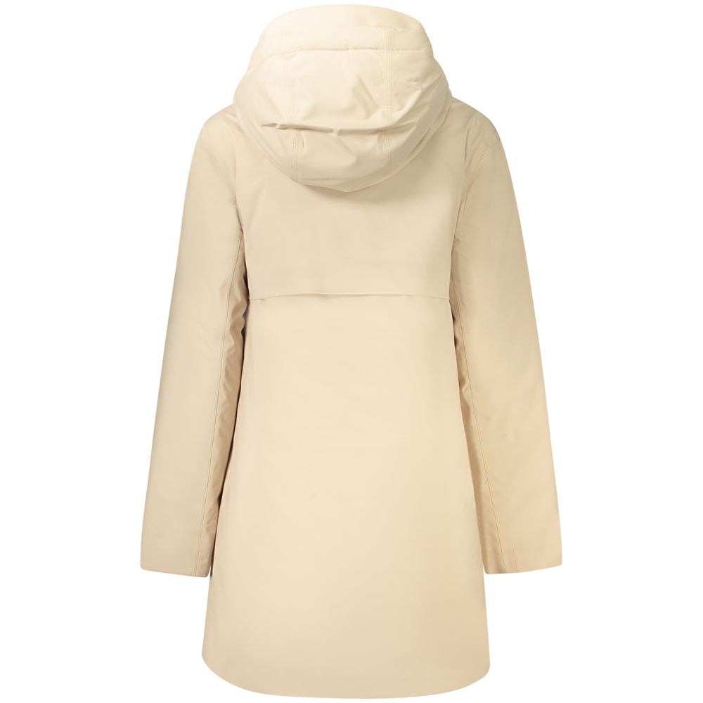 K-WAY Beige Polyester Jackets & Coat K-WAY