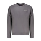 Tommy Hilfiger Grigio cotton men's sweatshirt with crew neck and long sleeves, casual style, front logo detail.