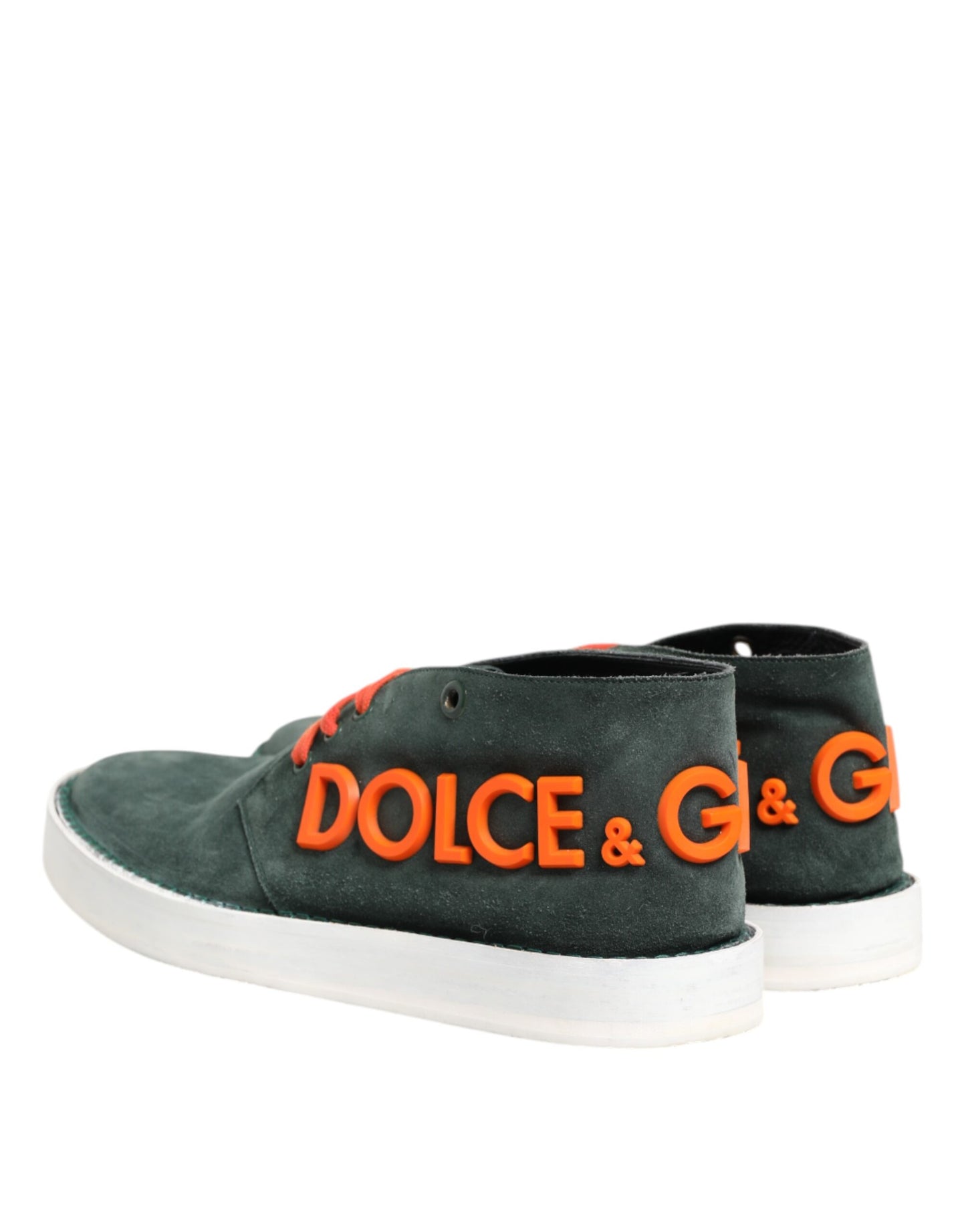 Dolce & Gabbana Green Derby Logo Casual Men Sneakers Shoes Dolce & Gabbana