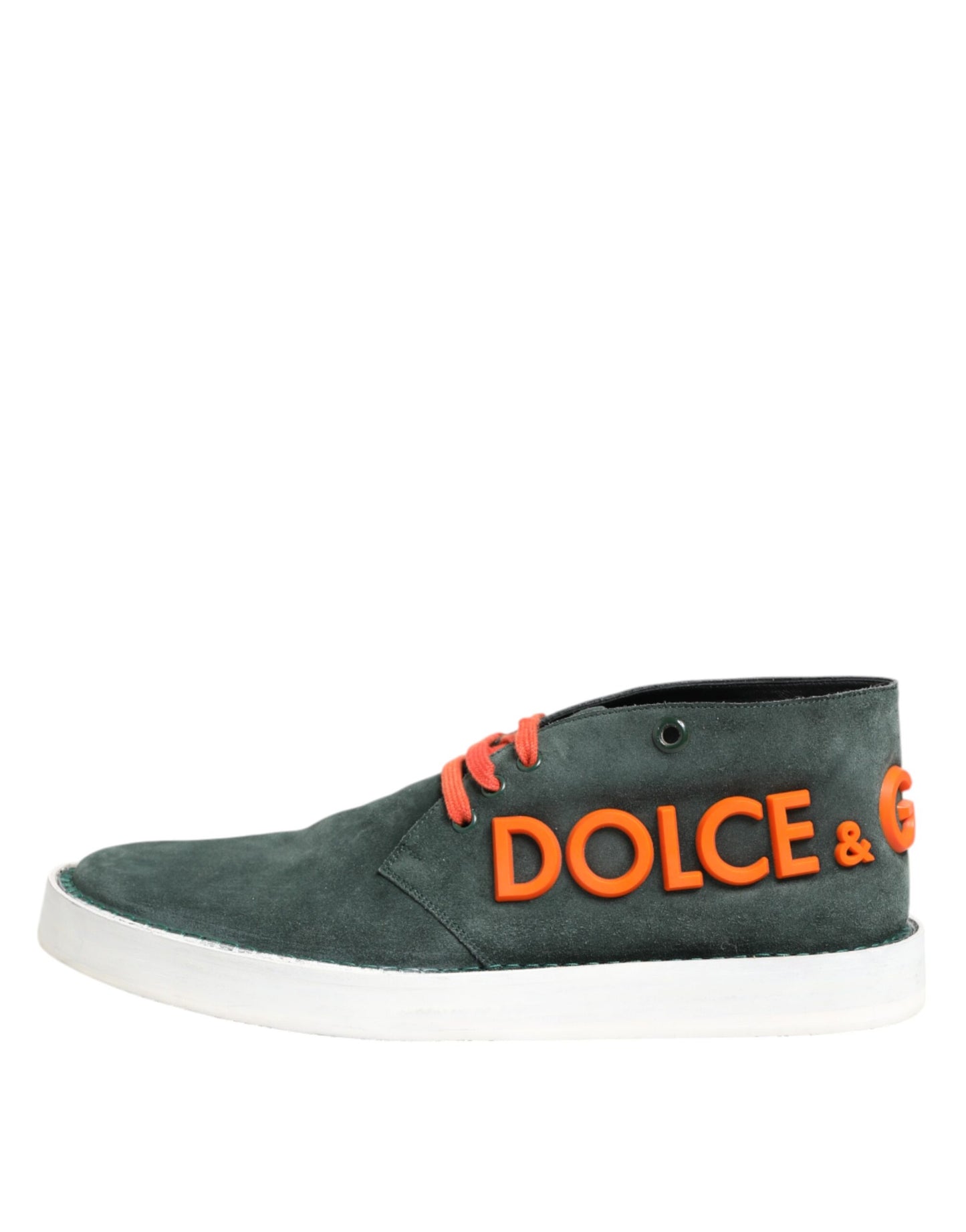 Dolce & Gabbana Green Derby Logo Casual Men Sneakers Shoes Dolce & Gabbana