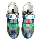Dolce & Gabbana Multicolor Leather Low Top Sneakers Shoes