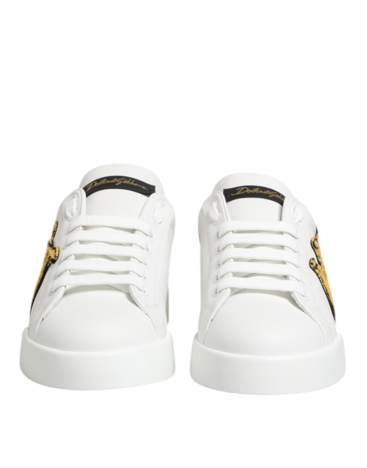 Dolce & Gabbana White Crown Patch Portofino Men Sneakers Shoes Dolce & Gabbana