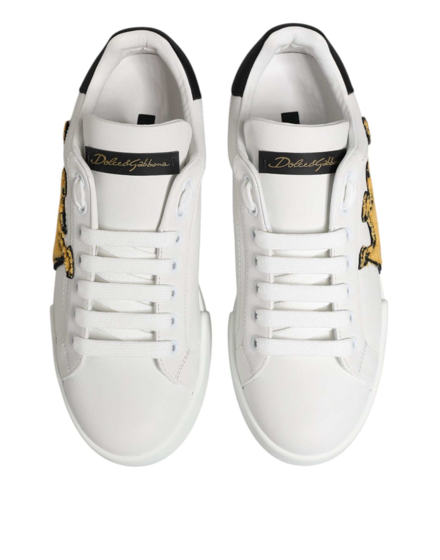 Dolce & Gabbana White Crown Patch Portofino Men Sneakers Shoes Dolce & Gabbana