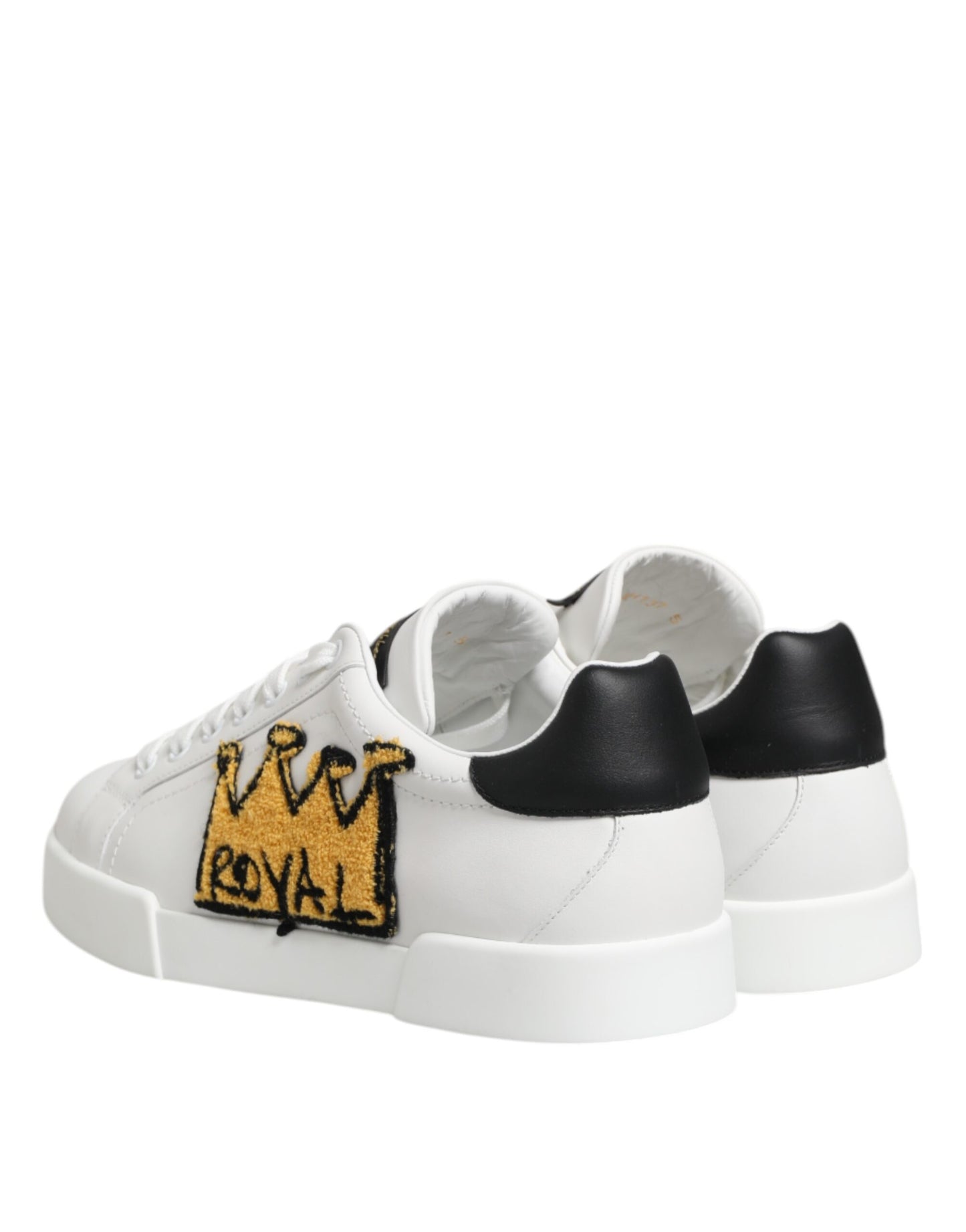 Dolce & Gabbana White Crown Patch Portofino Men Sneakers Shoes Dolce & Gabbana