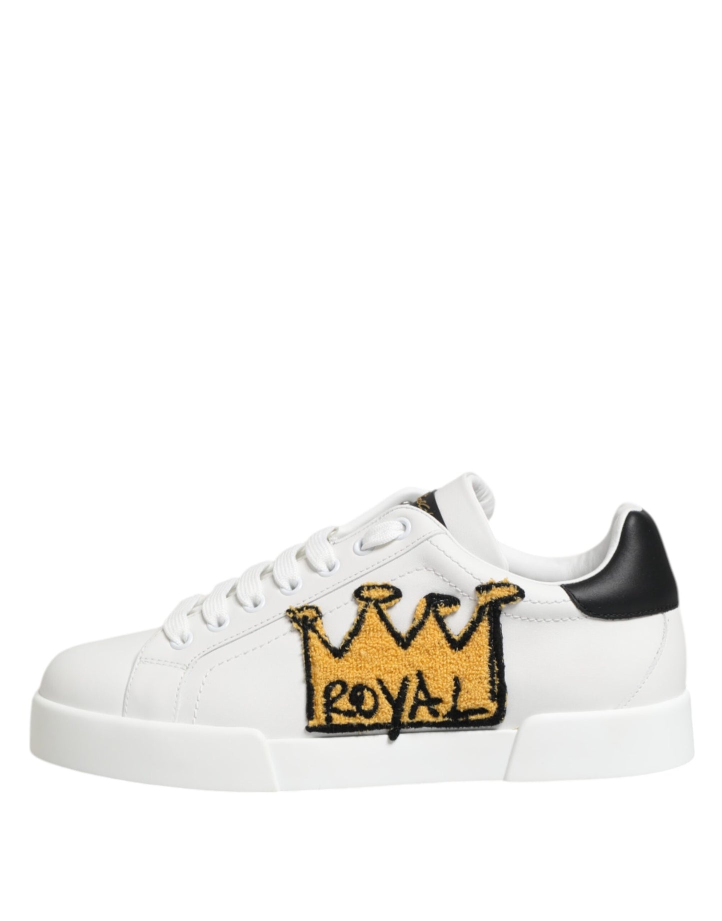 Dolce & Gabbana White Crown Patch Portofino Men Sneakers Shoes Dolce & Gabbana