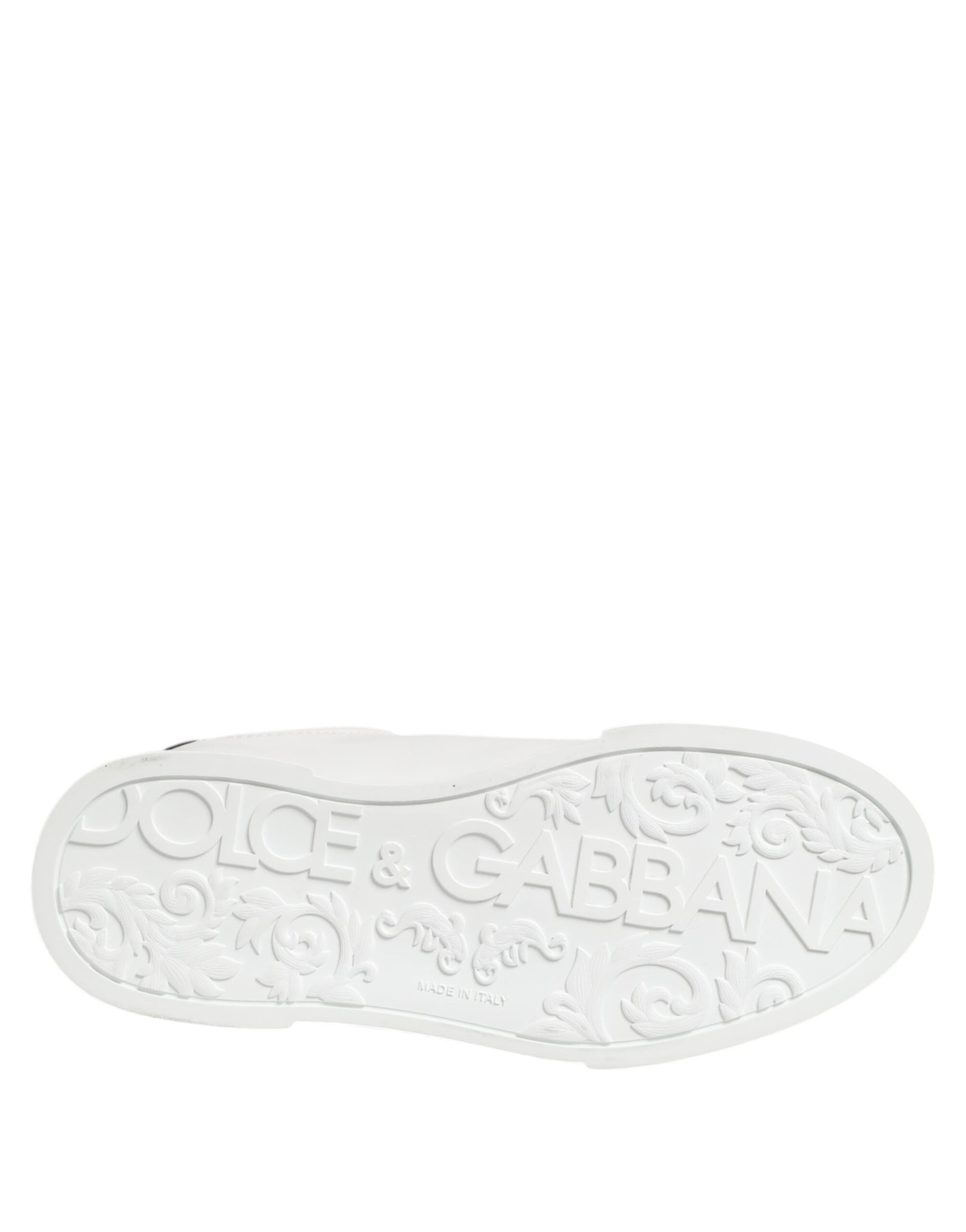 Dolce & Gabbana White Crown Patch Portofino Men Sneakers Shoes Dolce & Gabbana