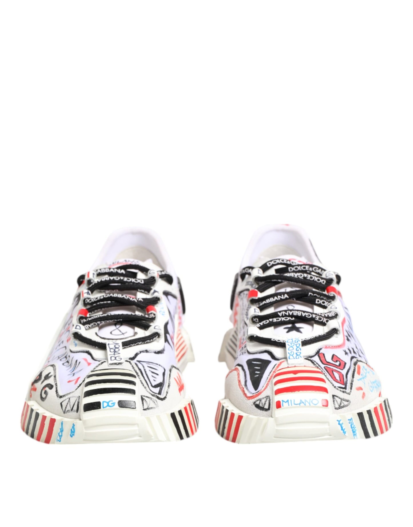 Dolce & Gabbana Multicolor Low Top NS1 Men Sneakers Shoes Dolce & Gabbana
