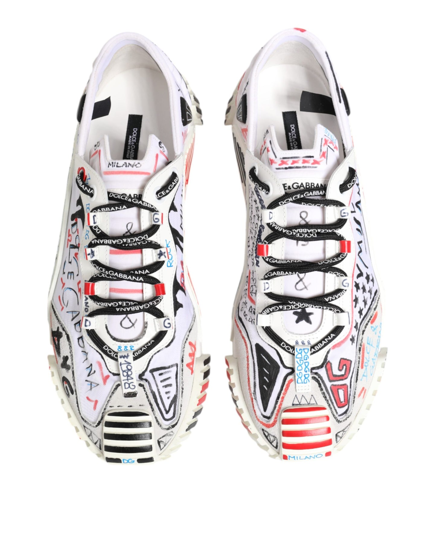 Dolce & Gabbana Multicolor Low Top NS1 Men Sneakers Shoes Dolce & Gabbana