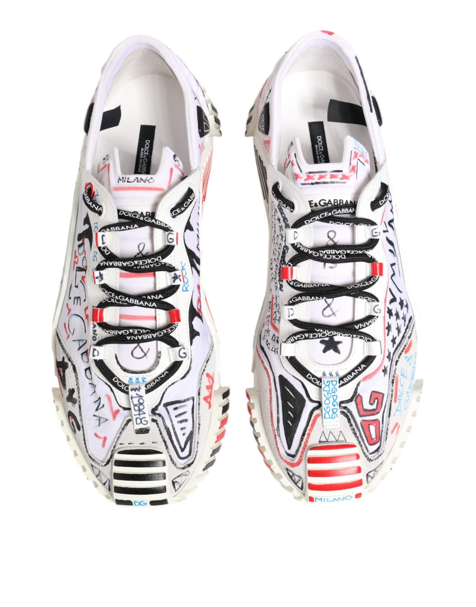 Dolce & Gabbana Multicolor Low Top NS1 Men Sneakers Shoes Dolce & Gabbana