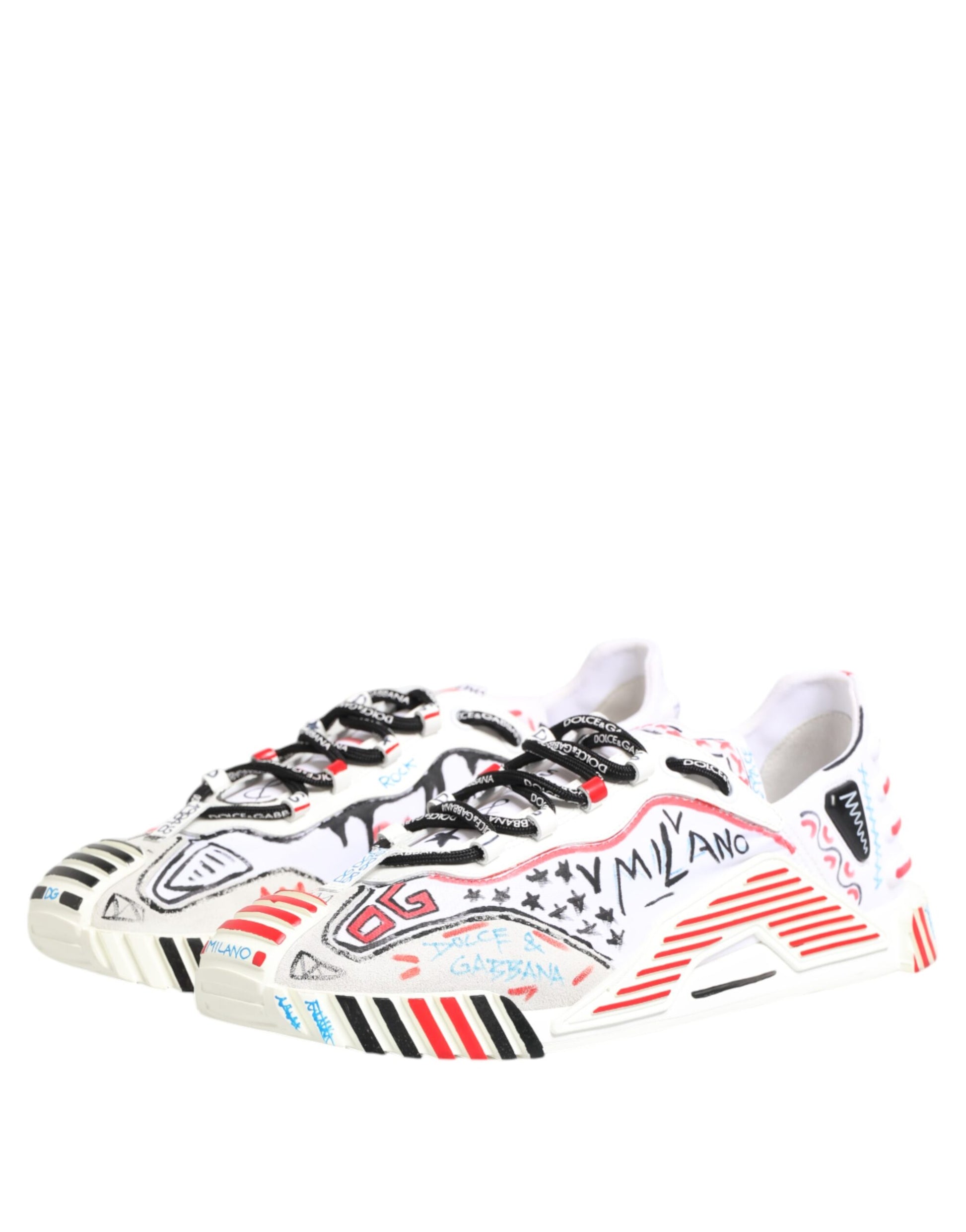 Dolce & Gabbana Multicolor Low Top NS1 Men Sneakers Shoes Dolce & Gabbana